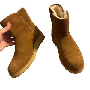 UGG Wedge Ankle Boot ~Chestnut~ Suede Winter Boots